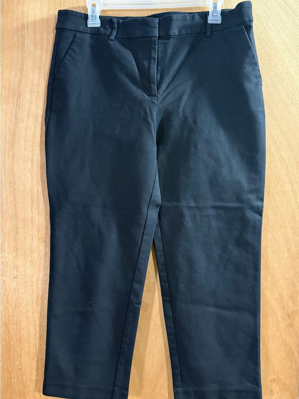 LOFT Black Straight-Leg Ankle Pants